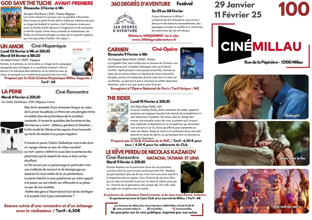 millau programme cinema 290125 02