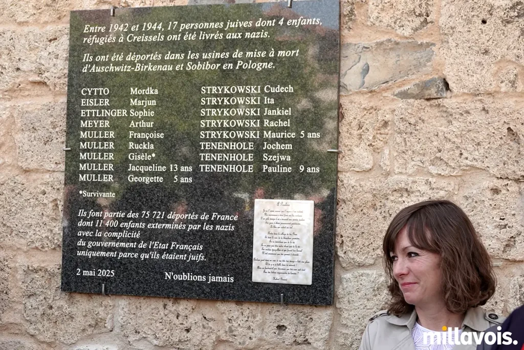 À Creissels, le souvenir des déportés juifs ressurgit en pleine lumière 12 creissels ceremonie juifs deportes 9